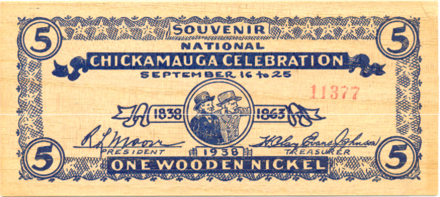 1938 Chickamauga Celebration blue, solders